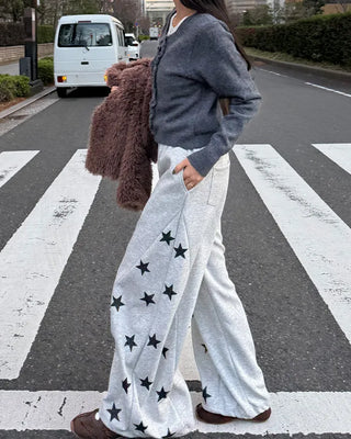 Star-embellished jogger sweatpants