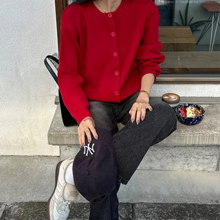 Basic Round Cardigan
