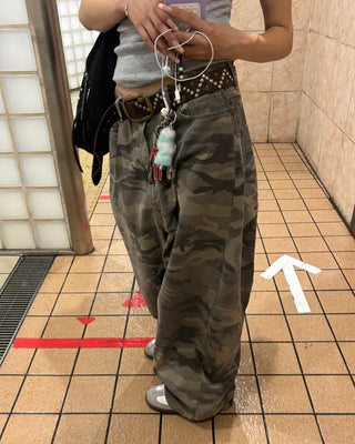 Camouflage Super Wide Cotton Pants