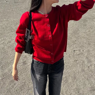 Basic Round Cardigan