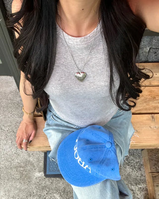 Open Heart Ball Necklace