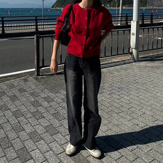 Basic Round Cardigan