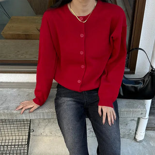 Basic Round Cardigan