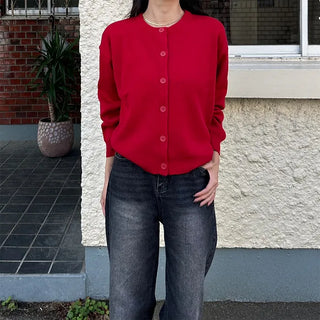 Basic Round Cardigan