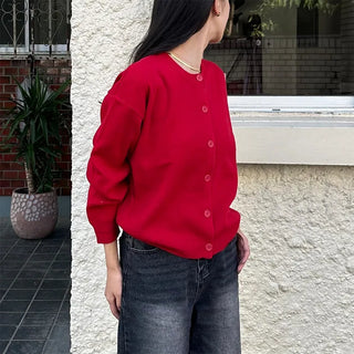 Basic Round Cardigan