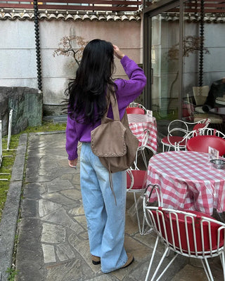 Whiskered Wash Wide Denim Pants