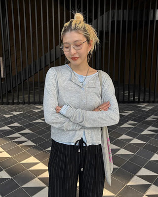 Slub sheer summer cardigan