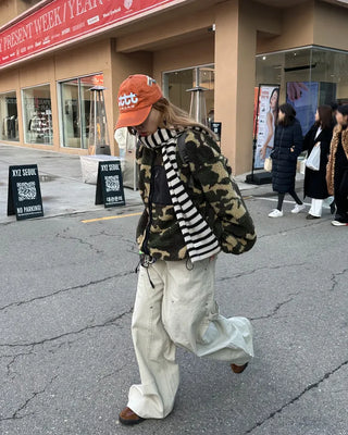 (Unisex) Double Knee Carpenter Balloon Pants