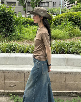 Basic Round Short-Sleeve T-Shirt