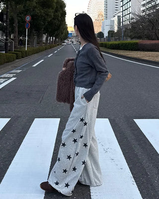 Star-embellished jogger sweatpants