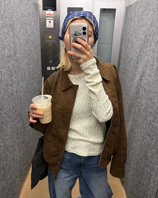 Waffle Long Sleeve Cut and Sew