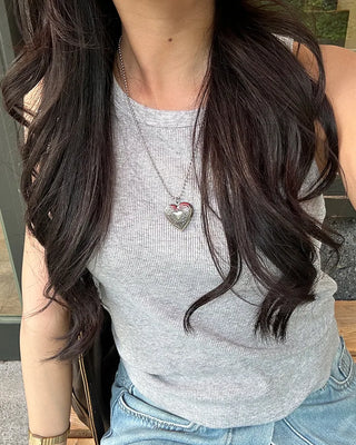 Open Heart Ball Necklace