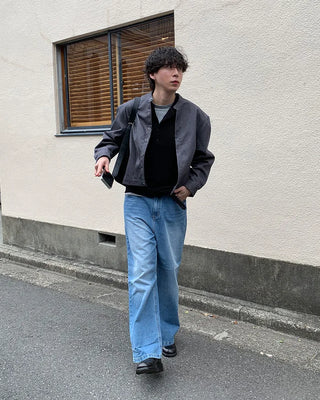 (Unisex) Flare Fit Denim Pants