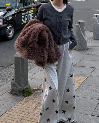 Star-embellished jogger sweatpants