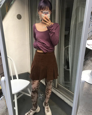 Pindot Gel Neck Long Cut and Sew