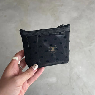 Heart Mesh Mini Pouch