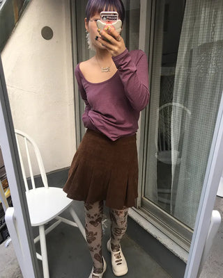 Pindot Gel Neck Long Cut and Sew