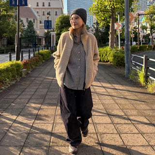 Unisex 2-way boa zip-up jacket