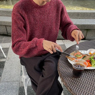 (Unisex) Blurred Round Knit