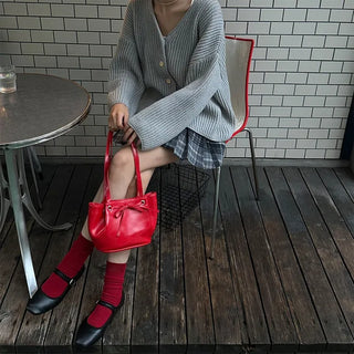 String Bucket Shoulder Bag