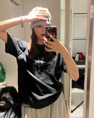 Check Star Short-Sleeved T-Shirt