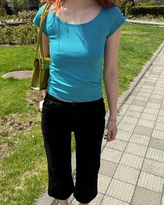 Low-rise capri pants