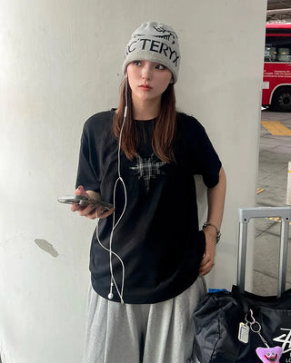 Check Star Short-Sleeved T-Shirt