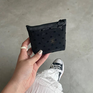 Heart Mesh Mini Pouch