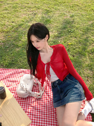 (3 colors) Shirred Button Square Shoulder Bag