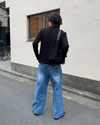 (Unisex) Flare Fit Denim Pants