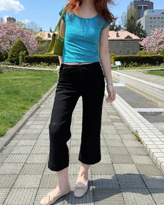 Low-rise capri pants