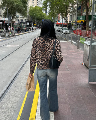 Unique outseam bootcut denim pants