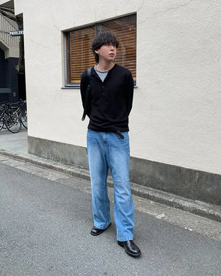 (Unisex) Flare Fit Denim Pants