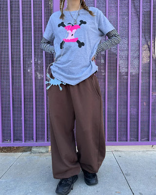 (ORIGINAL) Side-tuck Loose Fit Sweatpants (Fleece Lined)