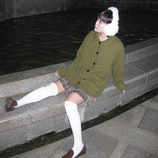 Checkered mini skirt