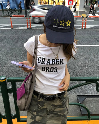 Three-Star Stitch Cap