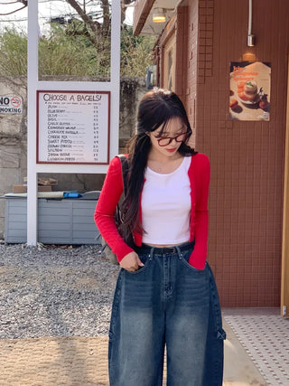 -3kg Slim Cropped Cardigan (7 colors)