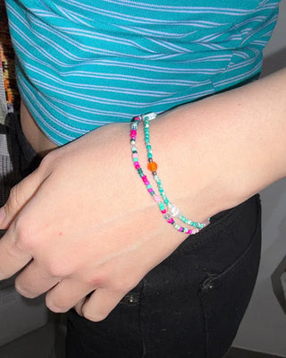 Colorful Point Bead Bracelet