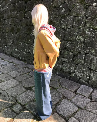 Suede crop jacket