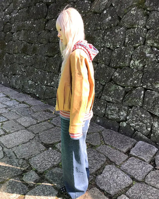 Suede crop jacket