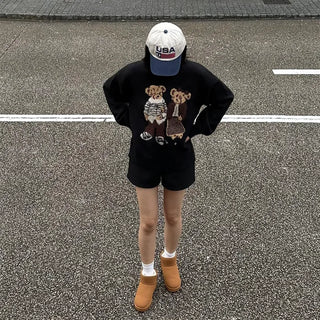 Two-Bear Round Knit