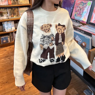 Two-Bear Round Knit