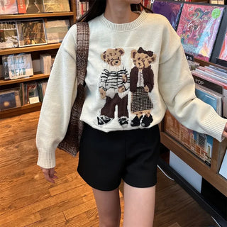 Two-Bear Round Knit