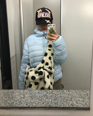 Dot Big Ribbon Boa Bag