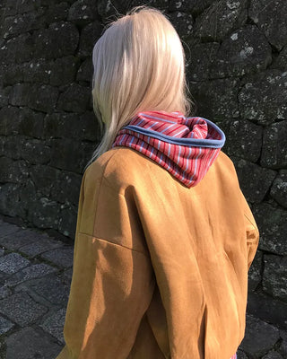 Suede crop jacket
