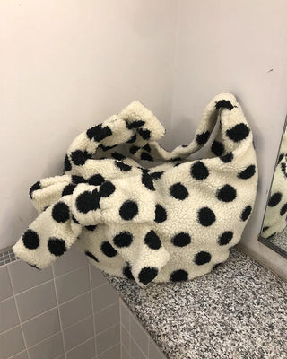 Dot Big Ribbon Boa Bag