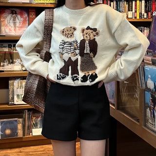 Two-Bear Round Knit