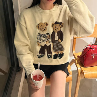 Two-Bear Round Knit