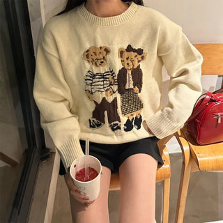 Two-Bear Round Knit