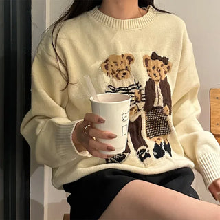 Two-Bear Round Knit